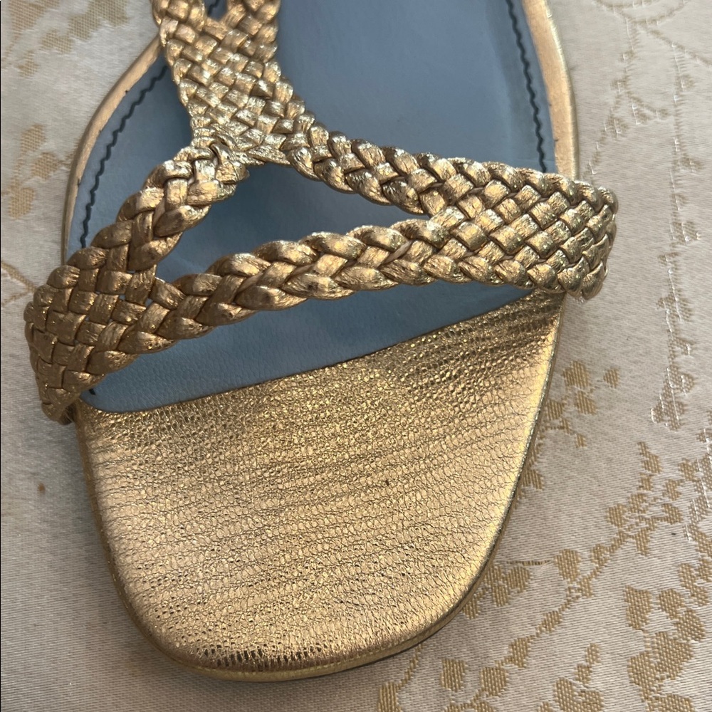 Lanvin paris gold braided sandals - accepts offers - Picture 4 of 8